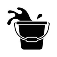 bucket icon vector design template in white background