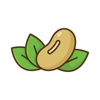 soybean icon vector design template in white background