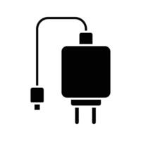 phone charger icon vector design template in white background