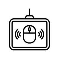 mouse pad icon vector design template in white background