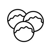 meatballs icon vector design template simple and clean