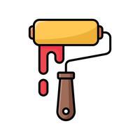 paint roller icon vector design template in white background