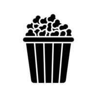 pop corn icon vector design template in white background