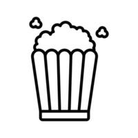 pop corn icon vector design template in white background