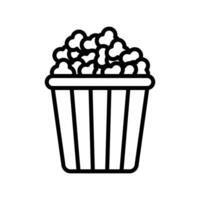 pop corn icon vector design template in white background