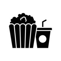 pop corn icon vector design template in white background