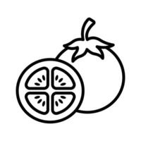 tomato icon vector design template in white background