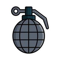 grenade icon vector design template in white background