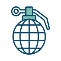 grenade icon vector design template in white background