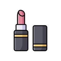 lápiz labial icono vector diseño modelo en blanco antecedentes