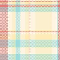 Pattern seamless background of textile fabric tartan with a texture plaid vector check.