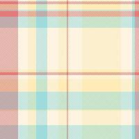 Pattern seamless background of textile fabric tartan with a texture plaid vector check.