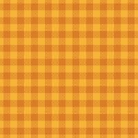 Complexity background vector texture, printing tartan fabric check. Drawing pattern textile plaid seamless in amber and orange colors.