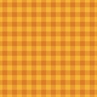 Complexity background vector texture, printing tartan fabric check. Drawing pattern textile plaid seamless in amber and orange colors.