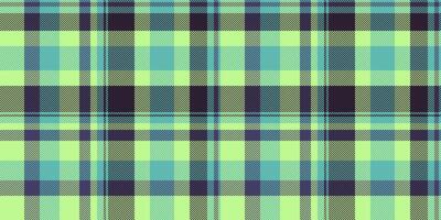 Victorian background tartan fabric, grungy check texture pattern. Stationary vector plaid seamless textile in green and teal colors.