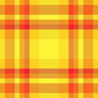 Identity textile pattern texture, pajamas check tartan vector. Sexy plaid background seamless fabric in yellow and bright colors. vector