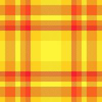 Identity textile pattern texture, pajamas check tartan vector. Sexy plaid background seamless fabric in yellow and bright colors. vector