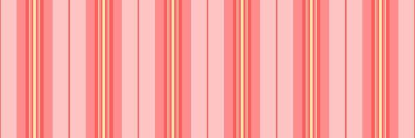 Choice texture fabric vector, wear seamless background stripe. Purchase textile lines vertical pattern in red and tulip colors. vector
