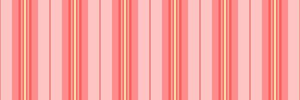 Choice texture fabric vector, wear seamless background stripe. Purchase textile lines vertical pattern in red and tulip colors. vector