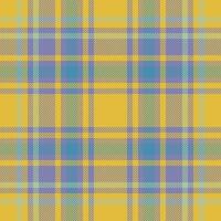 Plaid check pattern. Seamless fabric texture. Tartan textile print. vector