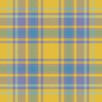 Plaid check pattern. Seamless fabric texture. Tartan textile print. vector