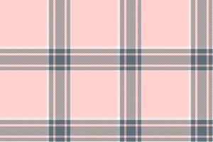 Plaid background, check seamless pattern in pink. Vector fabric texture for textile print, wrapping paper, gift card or wallpaper.