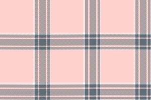 Plaid background, check seamless pattern in pink. Vector fabric texture for textile print, wrapping paper, gift card or wallpaper.