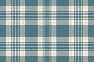 Plaid background, check seamless pattern in blue. Vector fabric texture for textile print, wrapping paper, gift card or wallpaper.