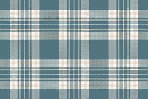 Plaid background, check seamless pattern in blue. Vector fabric texture for textile print, wrapping paper, gift card or wallpaper.