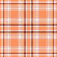 Plaid seamless pattern. Check fabric texture. Vector textile print.