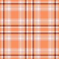 Plaid seamless pattern. Check fabric texture. Vector textile print.