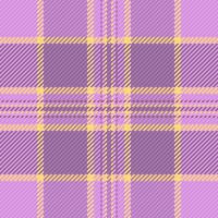 Pano background fabric check, checks seamless tartan plaid. Wedding texture vector textile pattern in purple and pastel colors.