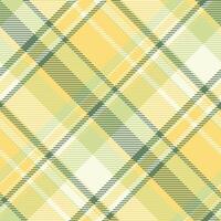 Pillow tartan pattern plaid, primary vector textile texture. Golf fabric seamless check background in yellow and old lace colors.