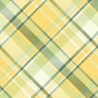 Pillow tartan pattern plaid, primary vector textile texture. Golf fabric seamless check background in yellow and old lace colors.