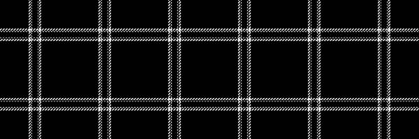 Rural vector fabric plaid, argyle background pattern texture. Basic tartan seamless check textile in black and white colors.