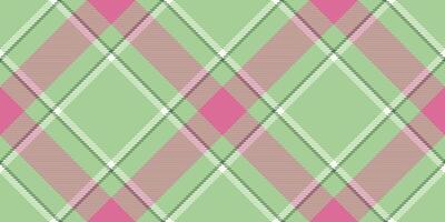 Realistic check fabric tartan, suit texture background vector. Infinity textile pattern plaid seamless in light and pale violet red colors. vector
