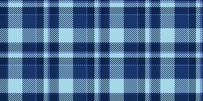 Poncho fabric pattern vector, folk background seamless tartan. Basic texture check plaid textile in blue and light colors. vector