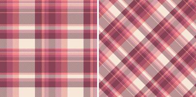 Seamless tartan background of vector check textile with a fabric texture pattern plaid.