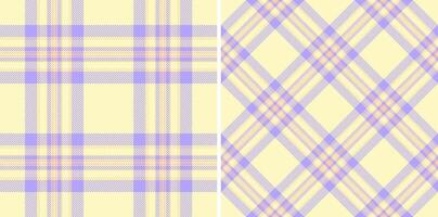 Plaid texture tartan of vector fabric seamless with a background textile check pattern.