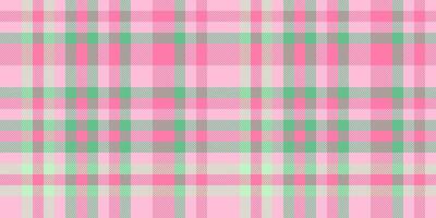 Greeting card pattern plaid texture, fluffy vector tartan textile. Blanket seamless background fabric check in light and pink colors.