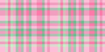 Greeting card pattern plaid texture, fluffy vector tartan textile. Blanket seamless background fabric check in light and pink colors.