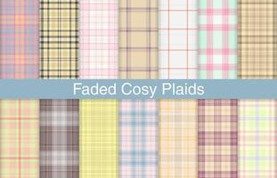 Cosy plaid bundles, textile design, checkered fabric pattern for shirt, dress, suit, wrapping paper print, invitation and gift card. vector