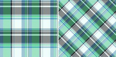 Textile seamless check of fabric background pattern with a plaid vector texture tartan. Set in light colors. Oktoberfest design clothing.
