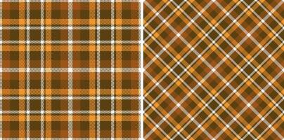 Seamless background texture of check plaid pattern with a textile fabric tartan vector. vector