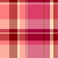 Fabric plaid textile of background tartan check with a texture vector seamless pattern.