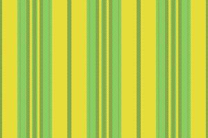 artístico antecedentes textura raya, lanzar modelo líneas sin costura. terminar vector vertical textil tela en amarillo y verde azulado colores.