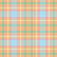 Plaid seamless pattern. Check fabric texture. Vector textile print.