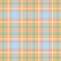 Plaid seamless pattern. Check fabric texture. Vector textile print.