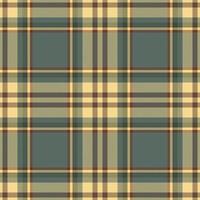 Plaid seamless pattern. Check fabric texture. Vector textile print.