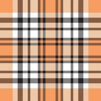 Plaid check pattern. Seamless fabric texture. Tartan textile print. vector